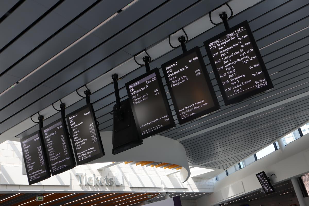 Displays for recreated West Midlands station
